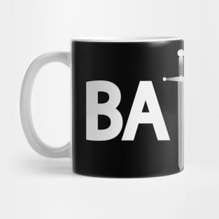 Battle battling typography design Mug